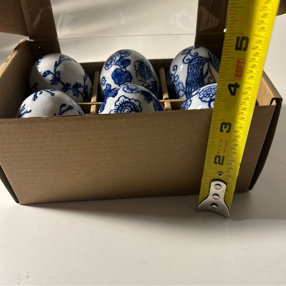 Begonia Market Blue and White Decorative Easter Spring Eggs Bowl filler Summer - Picture 13 of 16